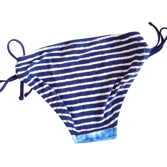SPERRY Top-Sider Scenic Reflect striped side tie swim bikini bottoms Size S NEW - Picture 2 of 6